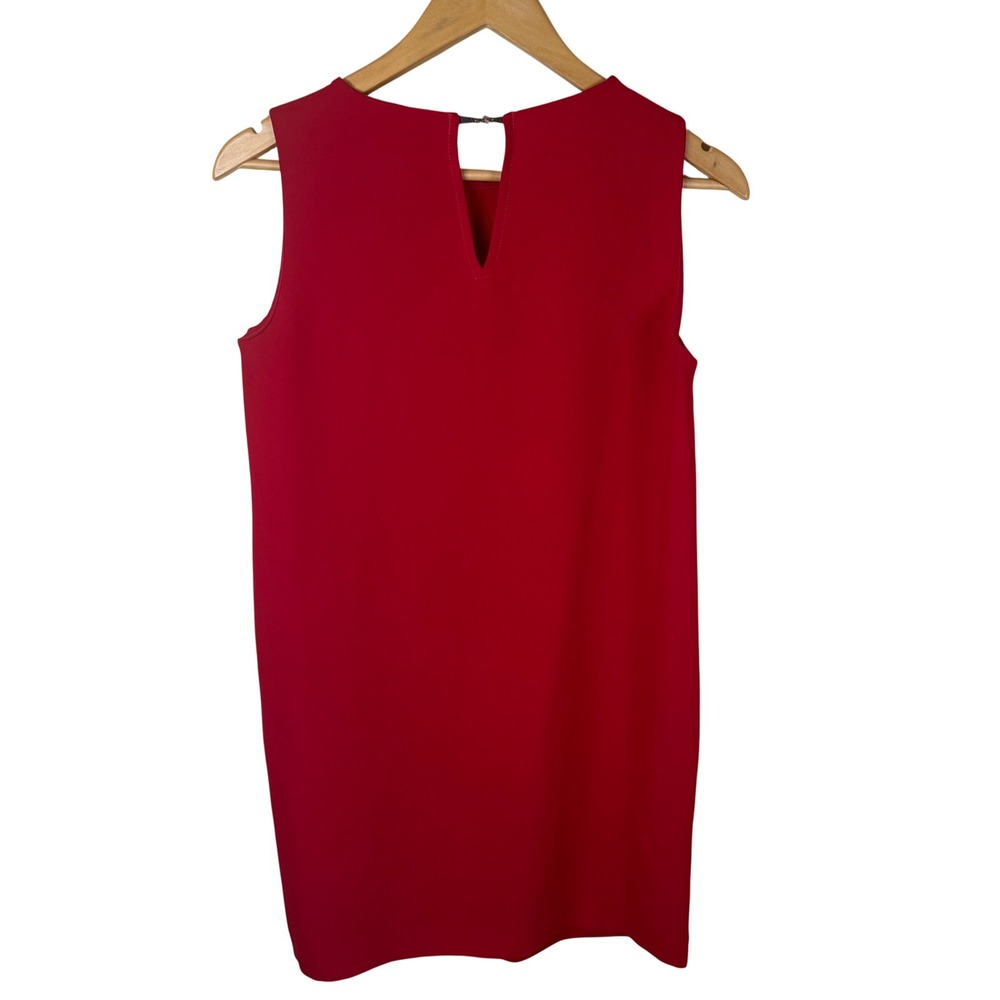 BUNDLE MNG (2) Sheath Dress Cherry Red Printed Keyhole Back Size XS/4 Careerwear - Picture 8 of 11